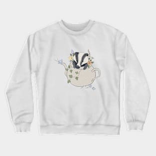 Badge in Teacup Crewneck Sweatshirt